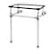 Fauceture VAH242030C Templeton 24"x20-3/8"x30" Acrylic Console Sink Legs, Chrm VAH242030C - alternate 1